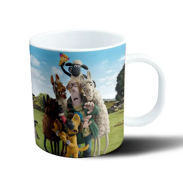 Taza de Plástico Oveja Shaun Película Cuadrilla