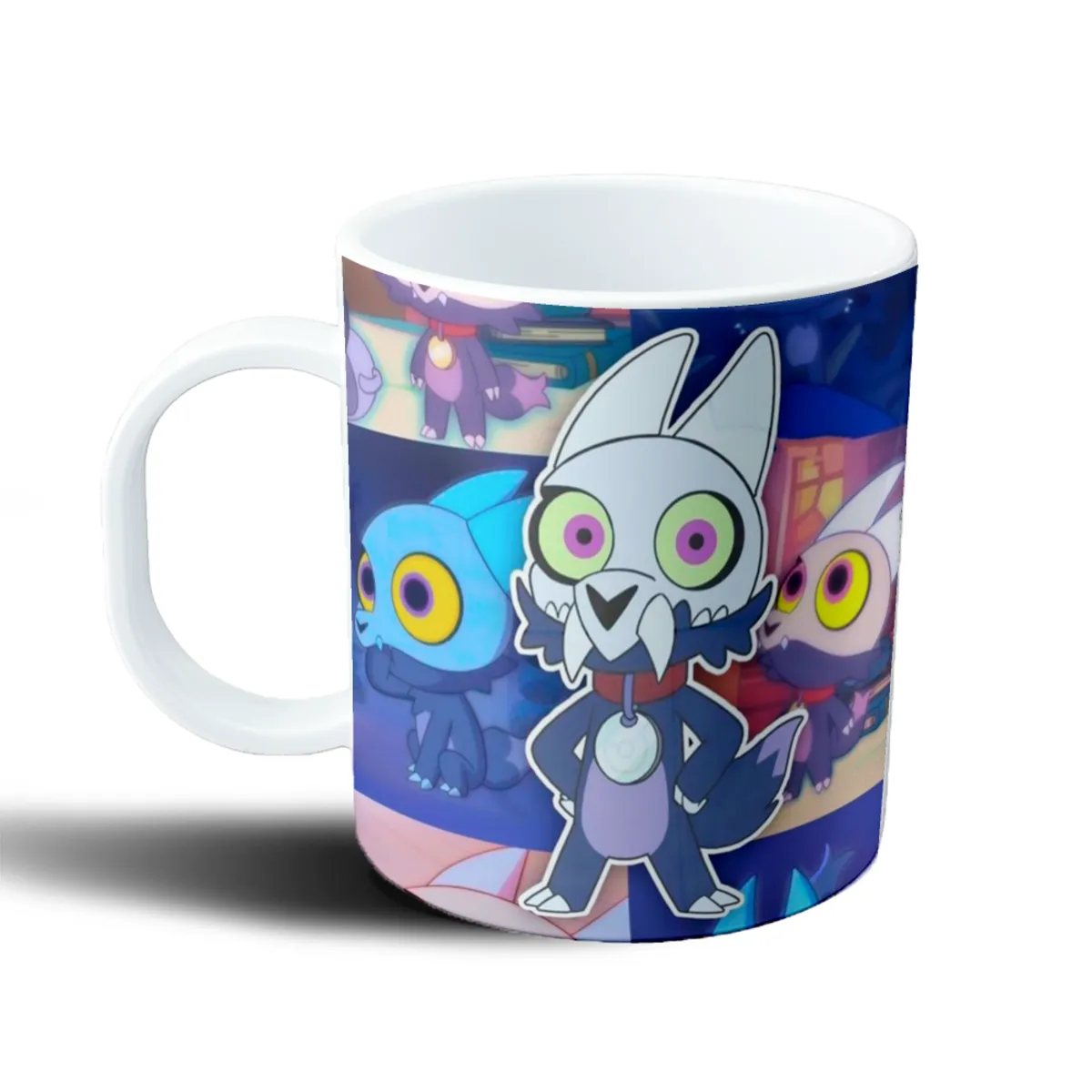 Taza de Plástico Owl House Búho Ojos Verdes Collage - vista 2