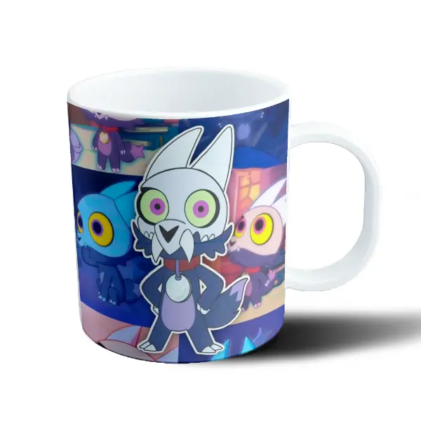 Taza de Plástico Owl House Búho Ojos Verdes Collage