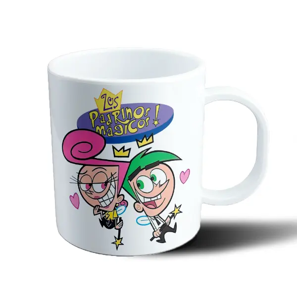 Taza de Plástico Los Padrinos Mágicos Cosmo y Wanda