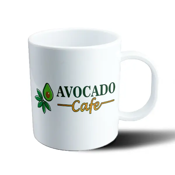 Taza de Plástico Avocado Cafe Logo Paltas