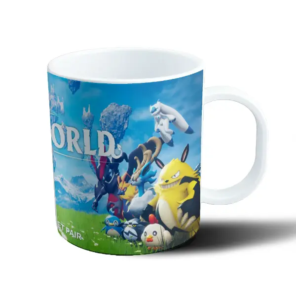 Taza de Plástico Palworld Mundo Abierto Criaturas