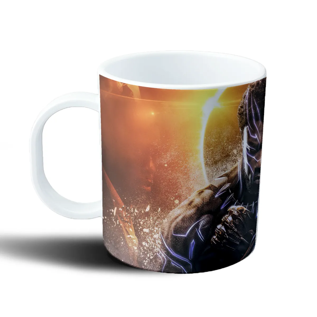 Taza de Plástico Pantera Negra Wakanda Armadura Dorada - vista 2