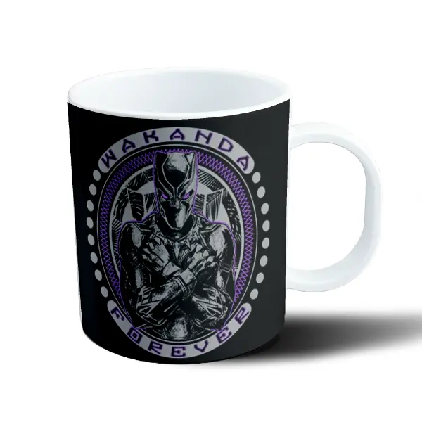 Taza de Plástico Pantera Negra Wakanda Forever