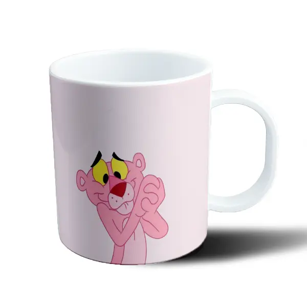 Taza de Plástico Pantera Rosa Pensativa