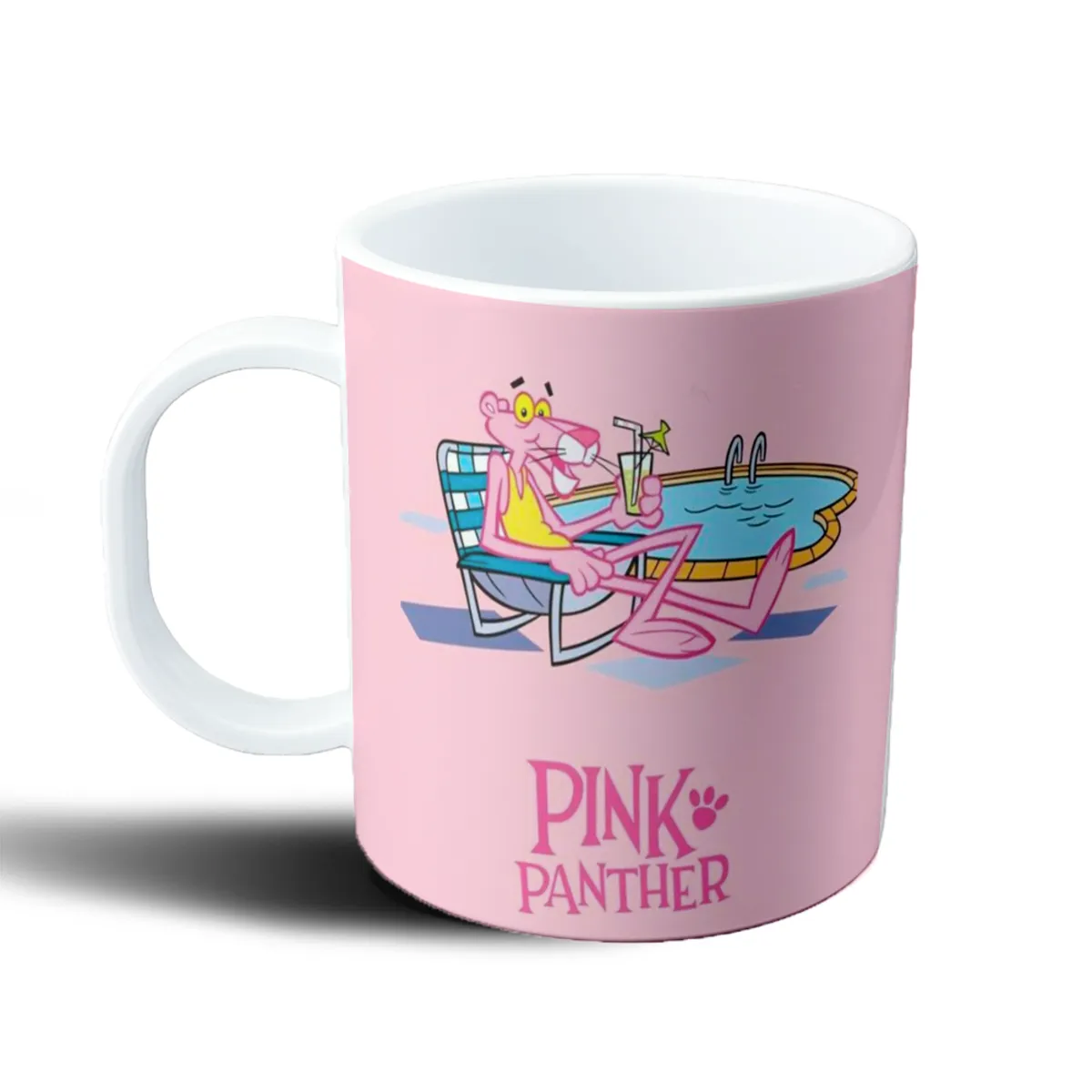 Taza de Plástico Pantera Rosa Relajada en la Pileta - vista 2