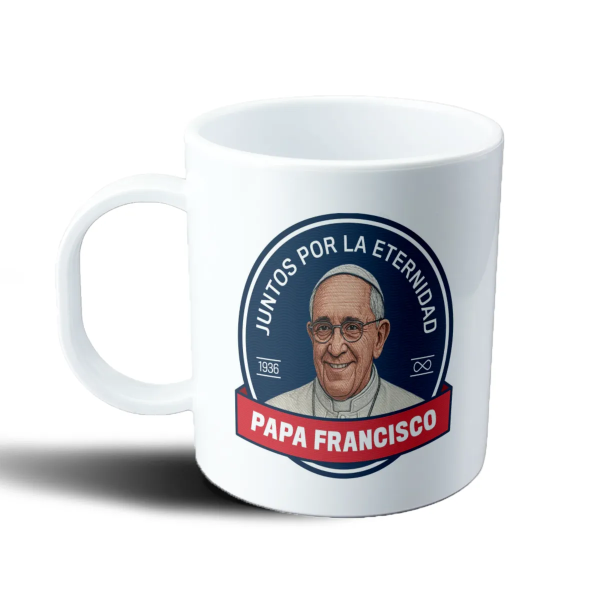 Taza de Plástico Papa Francisco Juntos por la Eternidad - vista 2