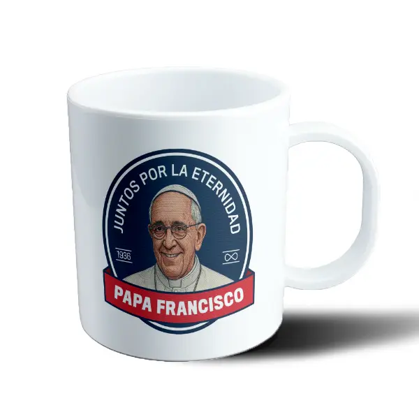 Taza de Plástico Papa Francisco Juntos por la Eternidad
