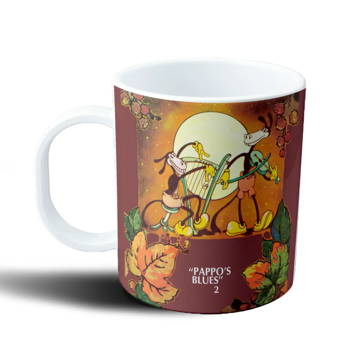 Taza de Plástico Pappo Blues 2 Conejos Músicos Luna - vista 2