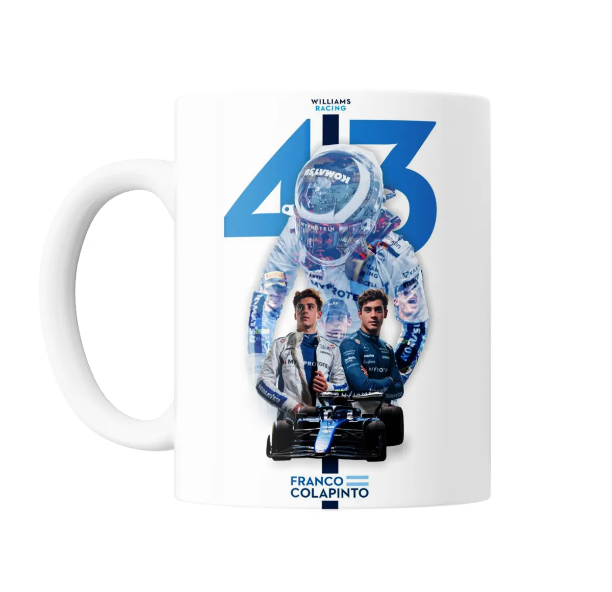 Taza de Cerámica Franco Colapinto Williams Racing 43 - vista 2