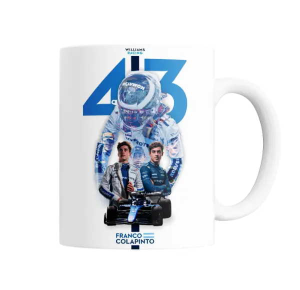 Taza de Cerámica Franco Colapinto Williams Racing 43