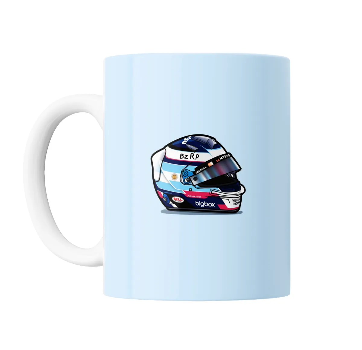 Taza de Cerámica Colapinto Casco Argentina BzRp - vista 2
