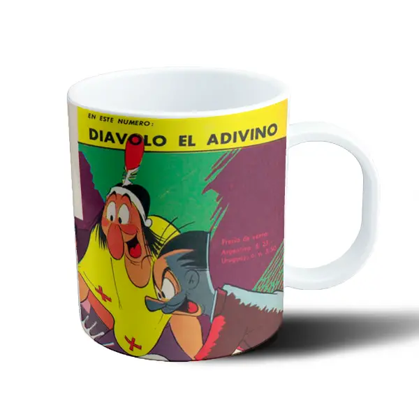 Taza de Plástico Patoruzu Diavolo el Adivino