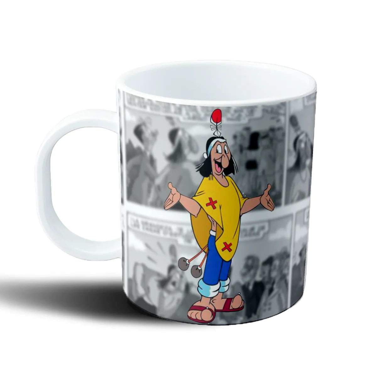 Taza de Plástico Patoruzu con Bolas Historieta de Fondo - vista 2