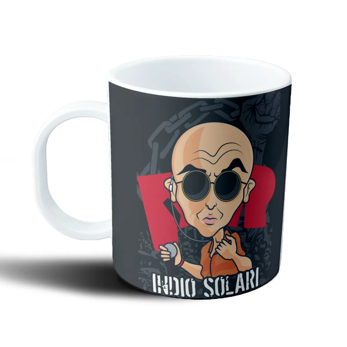 Taza de Plástico Patricio Rey Indio Solari Caricatura - vista 2