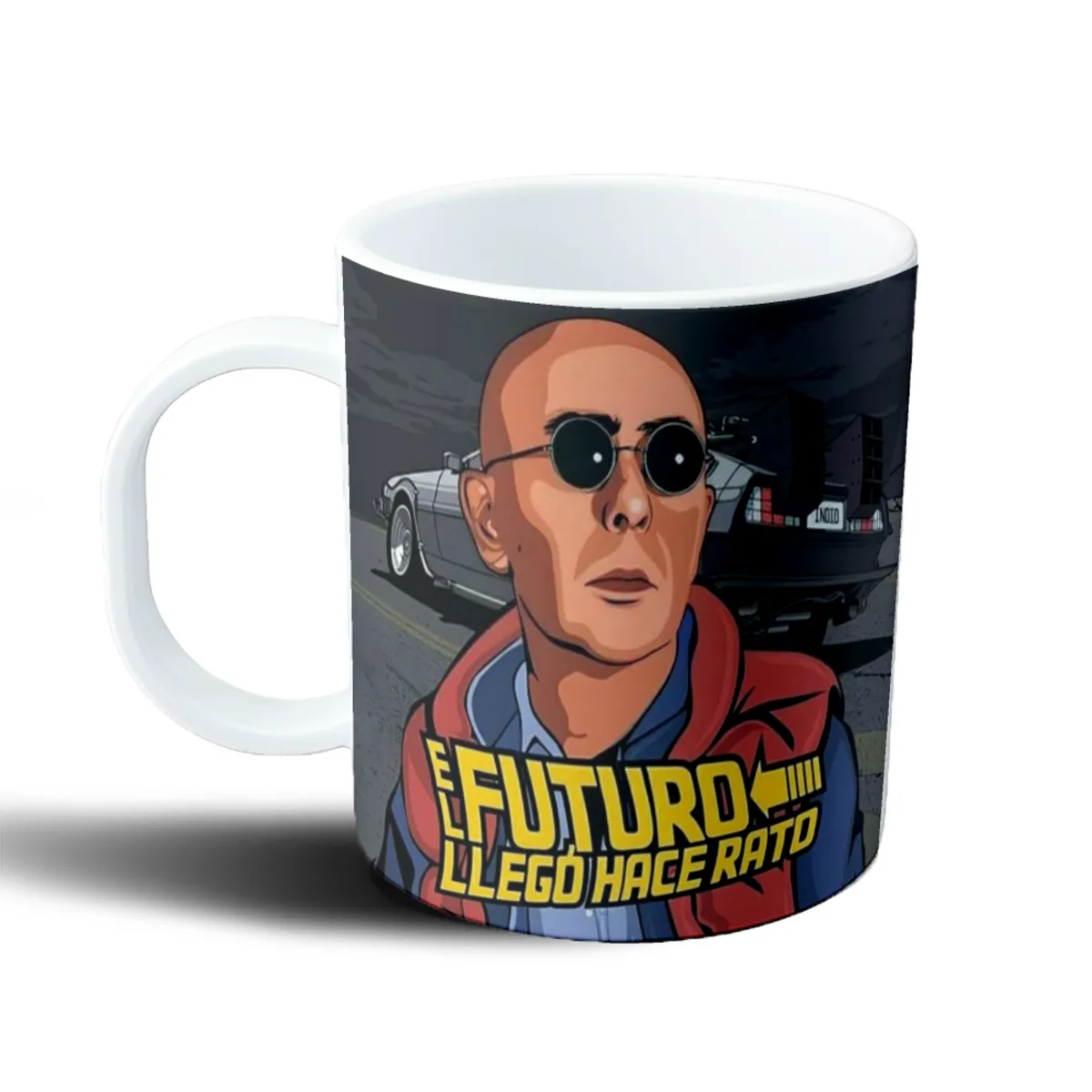 Taza de Plástico Patricio Rey El futuro llegó hace rato - vista 2