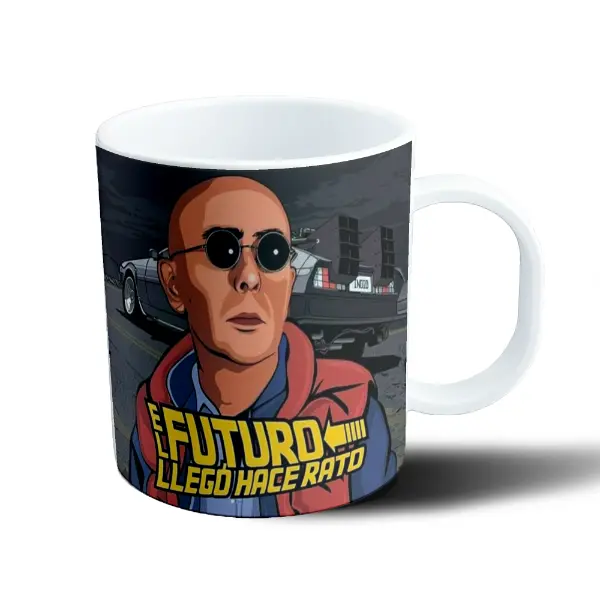Taza de Plástico Patricio Rey El futuro llegó hace rato