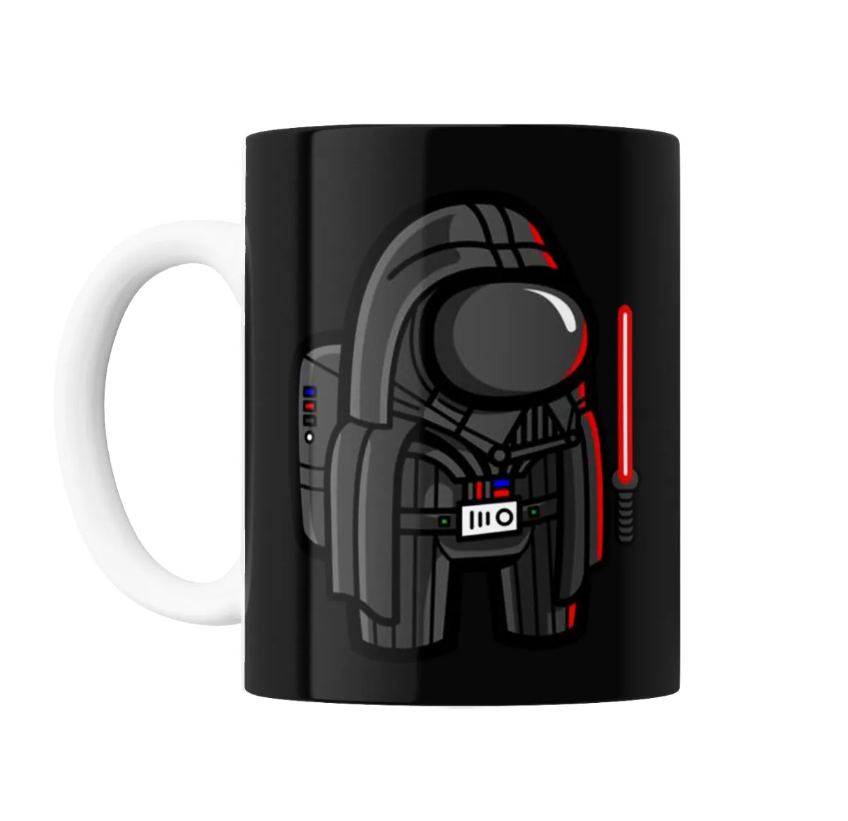 Taza de Cerámica Among Us Darth Vader con Sable Láser - vista 2