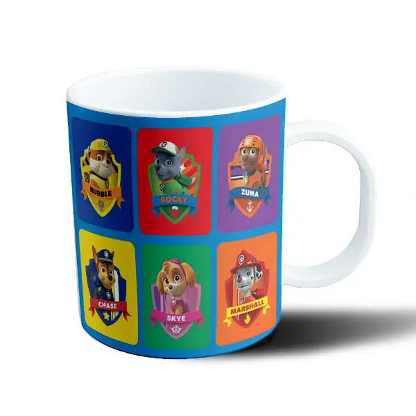 Taza de Plástico Paw Patrol Rubble Rocky Zuma Chase Skye Marshall