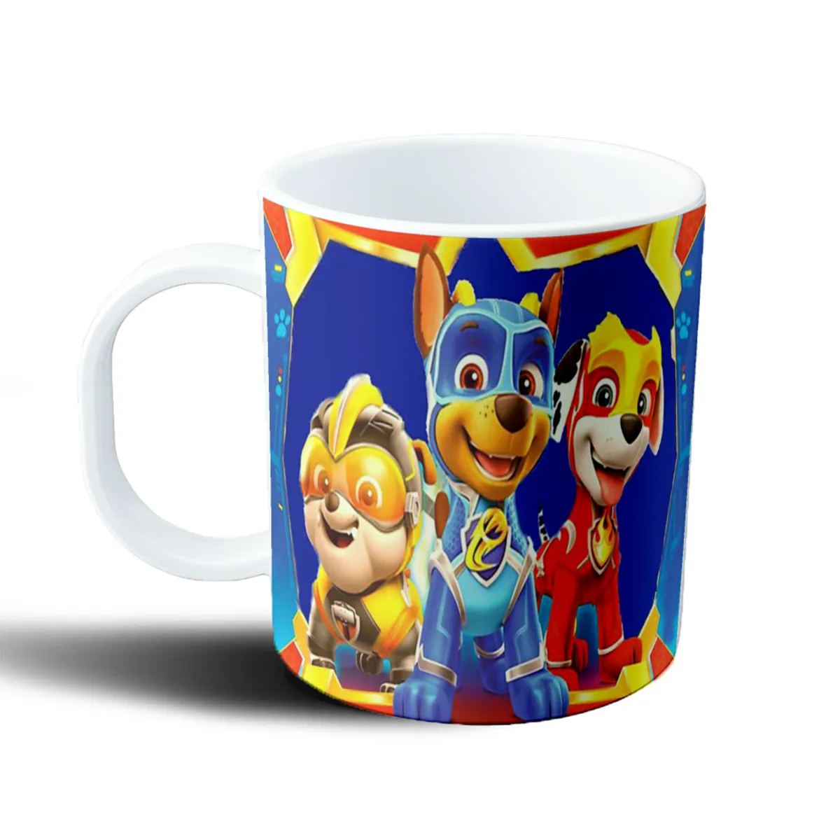 Taza de Plástico Paw Patrol Mighty Pups Chase Rubble Marshall - vista 2
