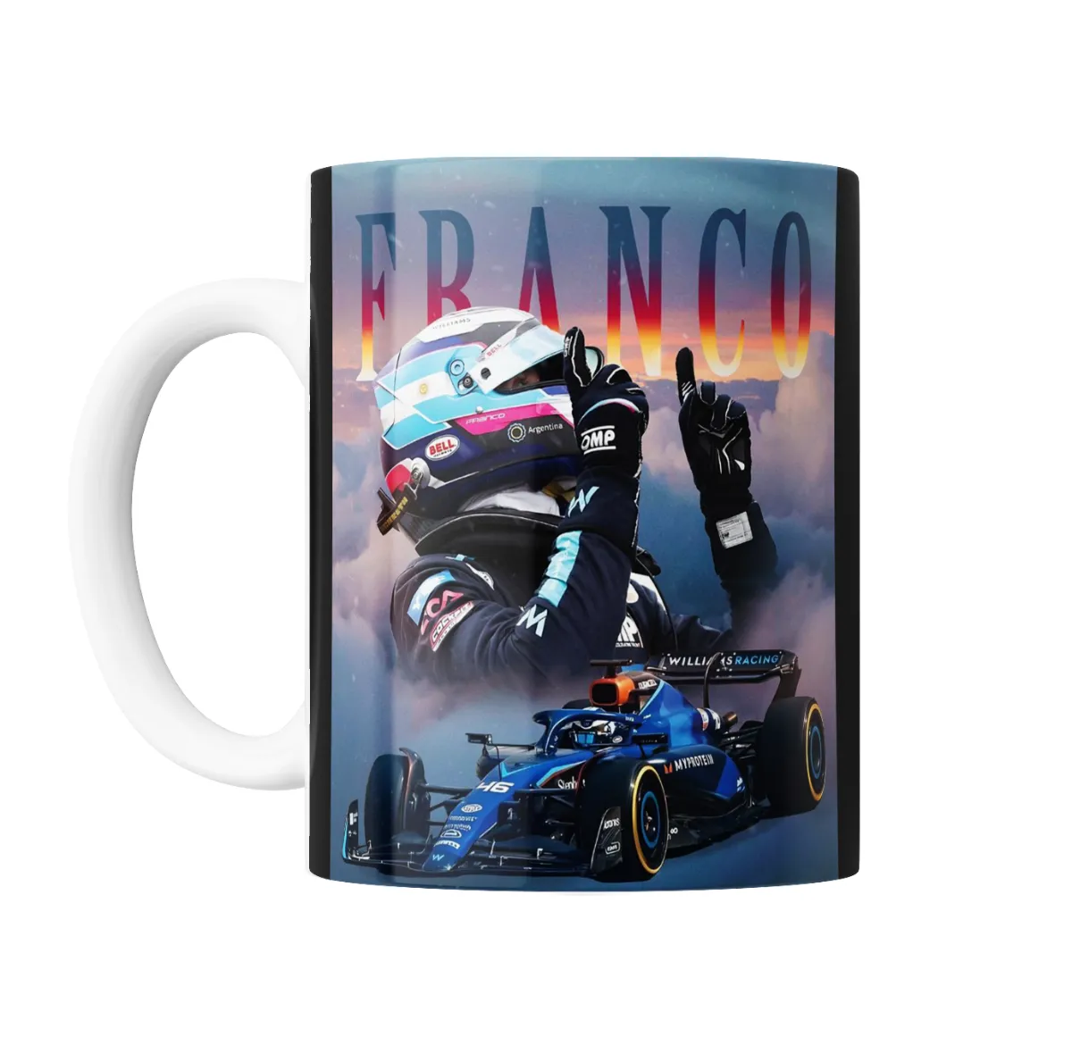 Taza de Cerámica Franco Colapinto Williams Racing Argentina - vista 2
