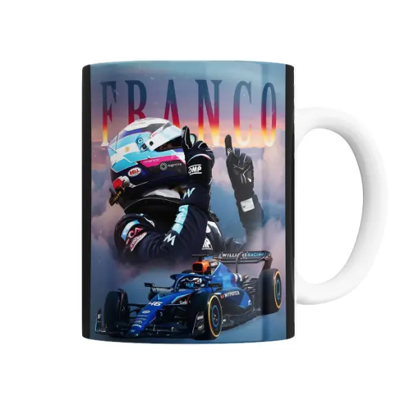 Taza de Cerámica Franco Colapinto Williams Racing Argentina
