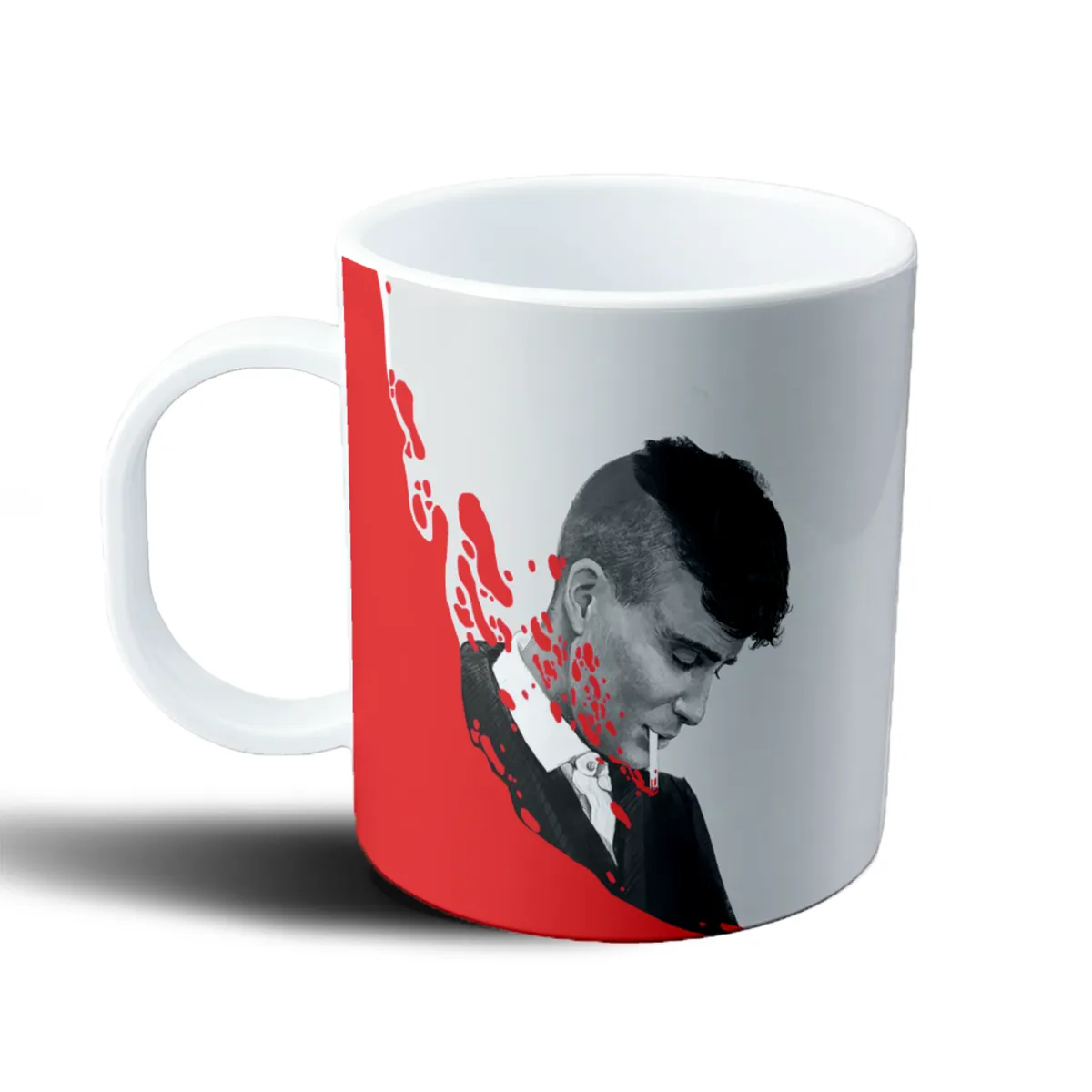 Taza de Plástico Peaky Blinders Thomas Shelby con Cigarrillo y Sangre - vista 2