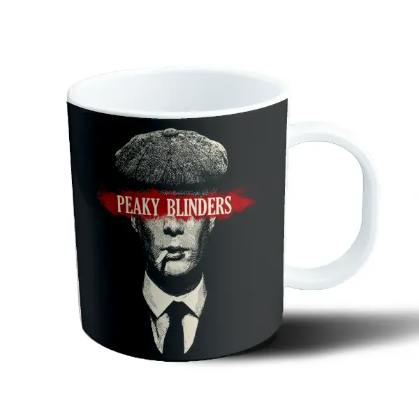 Taza de Plástico Peaky Blinders Gorra y Cigarrillo
