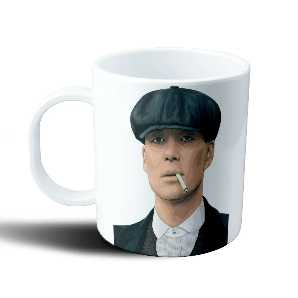 Taza de Plástico Peaky Blinders Thomas Shelby con gorra y cigarrillo - vista 2