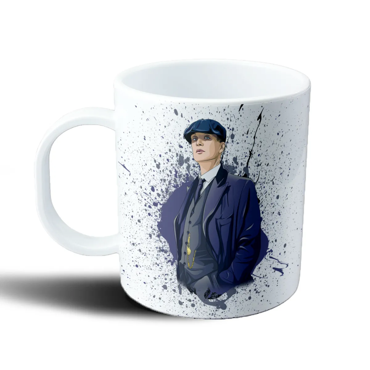 Taza de Plástico Peaky Blinders Tommy Shelby con Gorra y Traje - vista 2