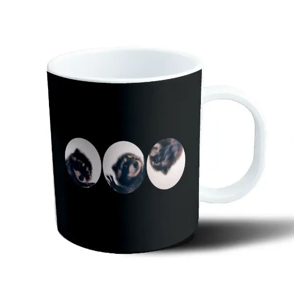 Taza de Plástico Pedro Pedro Cachorro en Círculos