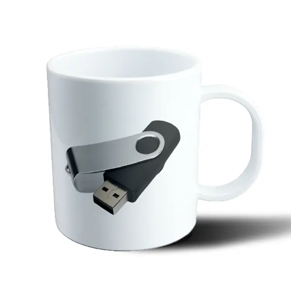 Taza de Plástico Adorni Pendrive