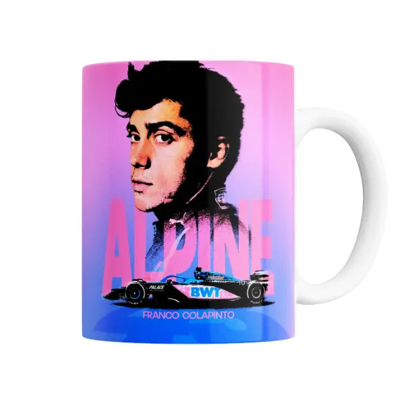 Taza de Cerámica Colapinto Alpine F1