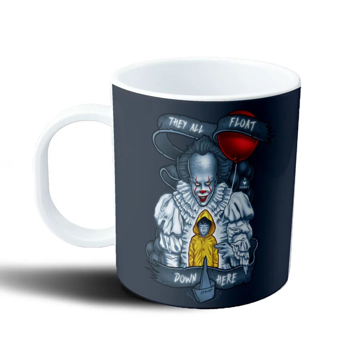 Taza de Plástico Pennywise IT y Georgie Globo Rojo - vista 2