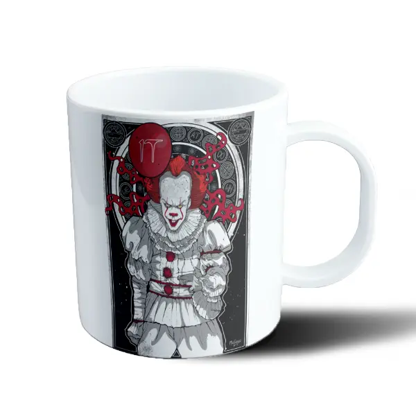 Taza de Plástico Pennywise IT Art Nouveau Globo Rojo