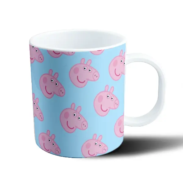 Taza de Plástico Peppa Pig Patrón Celeste