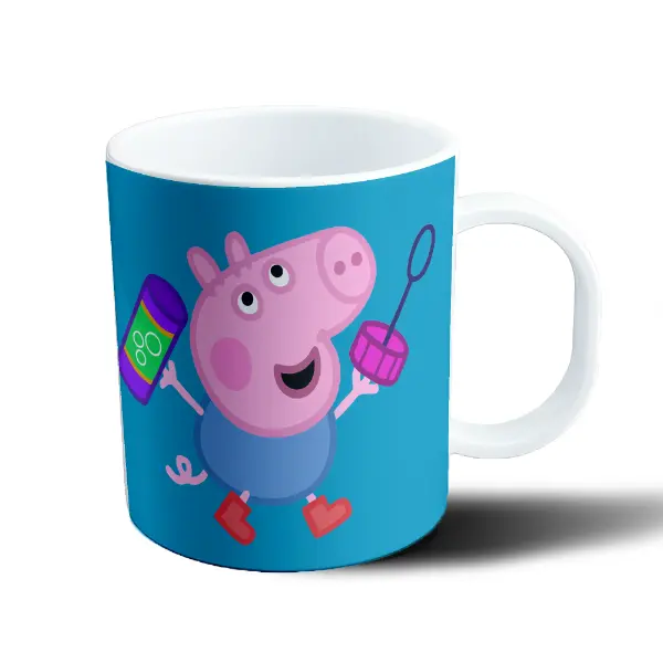 Taza de Plástico Peppa Pig George Burbujas