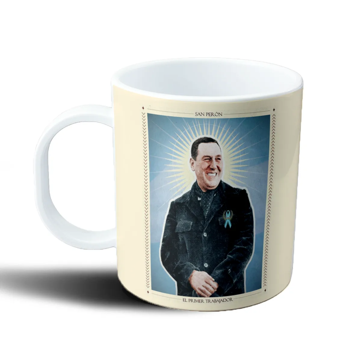 Taza de Plástico Perón San Perón El Primer Trabajador - vista 2