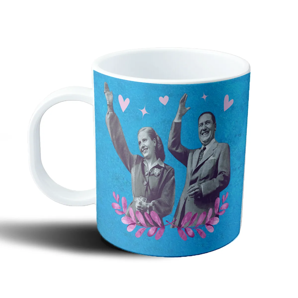 Taza de Plástico Perón y Evita Saludando - vista 2