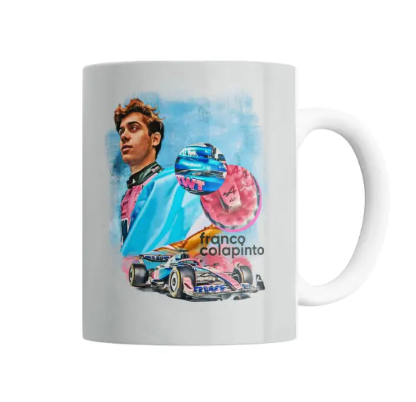 Taza de Cerámica Colapinto Alpine F1 Auto