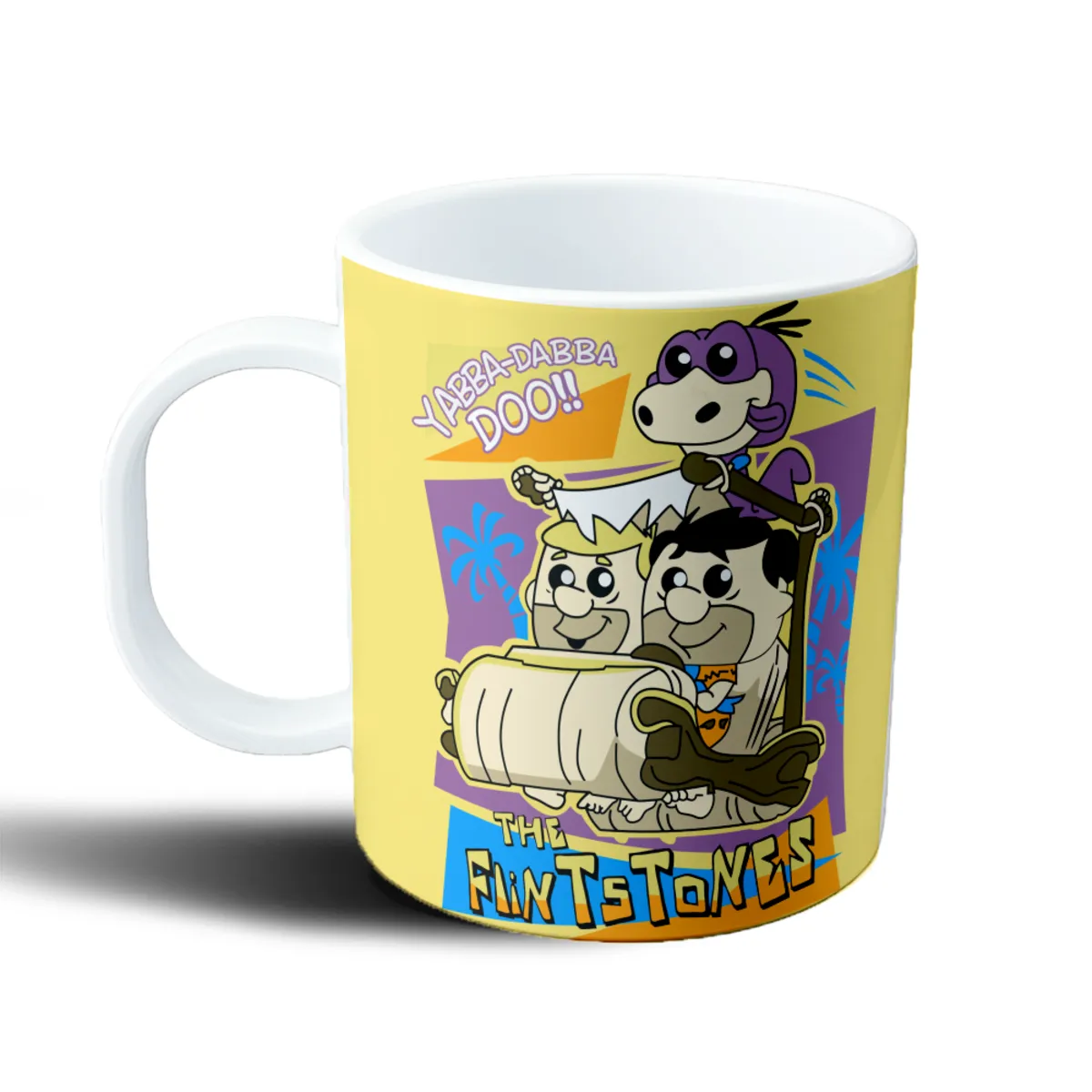 Taza de Plástico Los Picapiedras Pedro Pablo Dino - vista 2