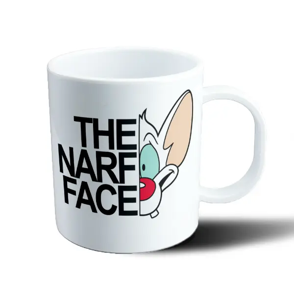 Taza de Plástico Pinky y Cerebro The Narf Face