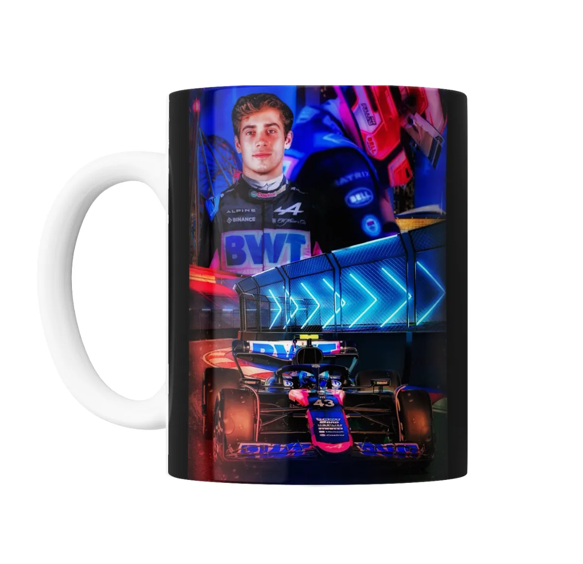 Taza de Cerámica Colapinto Alpine F1 Monoplaza - vista 2