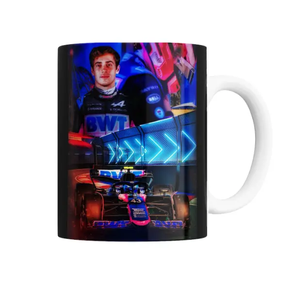 Taza de Cerámica Colapinto Alpine F1 Monoplaza