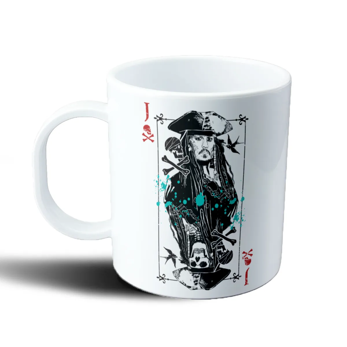 Taza de Plástico Piratas del Caribe Jack Sparrow Carta de Naipe - vista 2