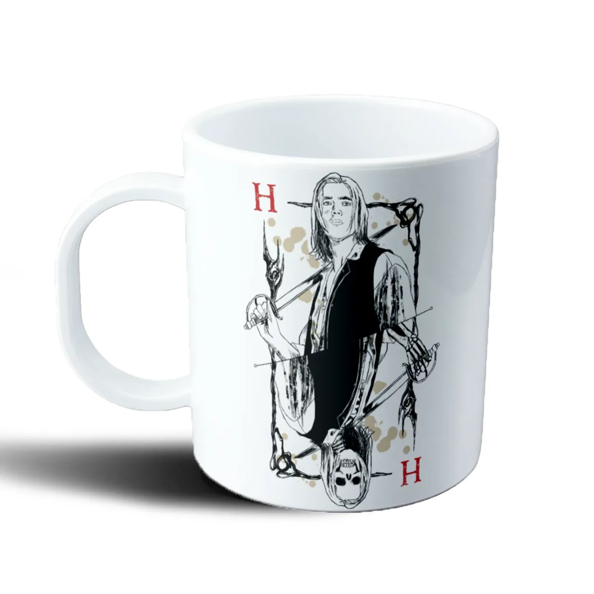 Taza de Plástico Piratas del Caribe Carta H Espadas y Calavera - vista 2