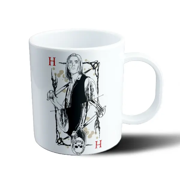 Taza de Plástico Piratas del Caribe Carta H Espadas y Calavera