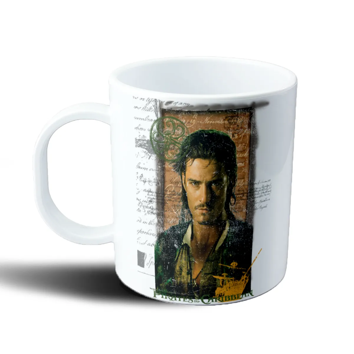 Taza de Plástico Piratas del Caribe Pirata con Pergamino - vista 2