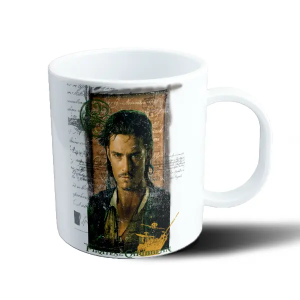 Taza de Plástico Piratas del Caribe Pirata con Pergamino