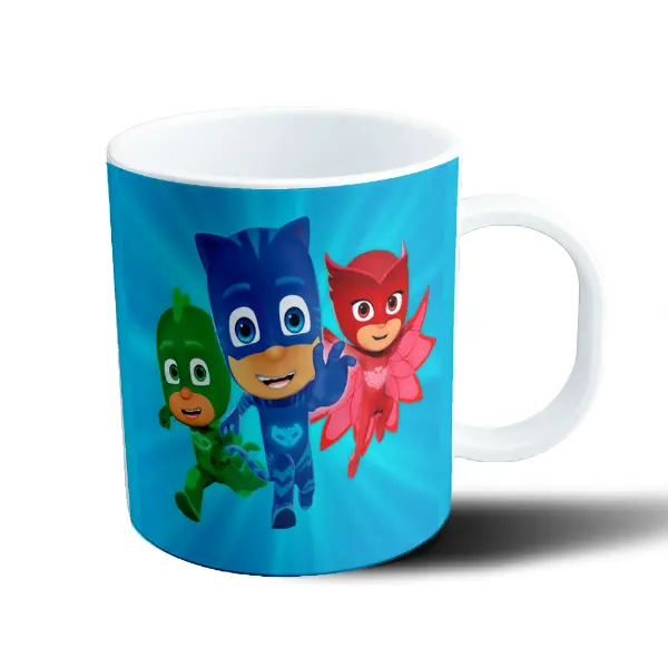 Taza de Plástico PJ Masks Gekko Catboy Owlette